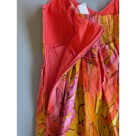 NWT Farm Rio Sleeveless V-Neck Bubble-Hem Mini Dress Size L #8A510 - Picture 7 of 13